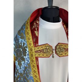Zestaw kapa rzymska + welon liturgiczny (13K) - KAPY LITURGICZNE - zdjęcie 4 - Zestaw kapa rzymska + welon liturgiczny (13K)
