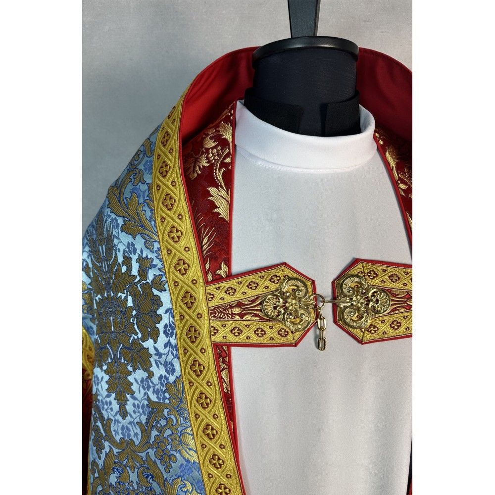 Zestaw kapa rzymska + welon liturgiczny (13K) - KAPY LITURGICZNE - zdjęcie 4 - Zestaw kapa rzymska + welon liturgiczny (13K)