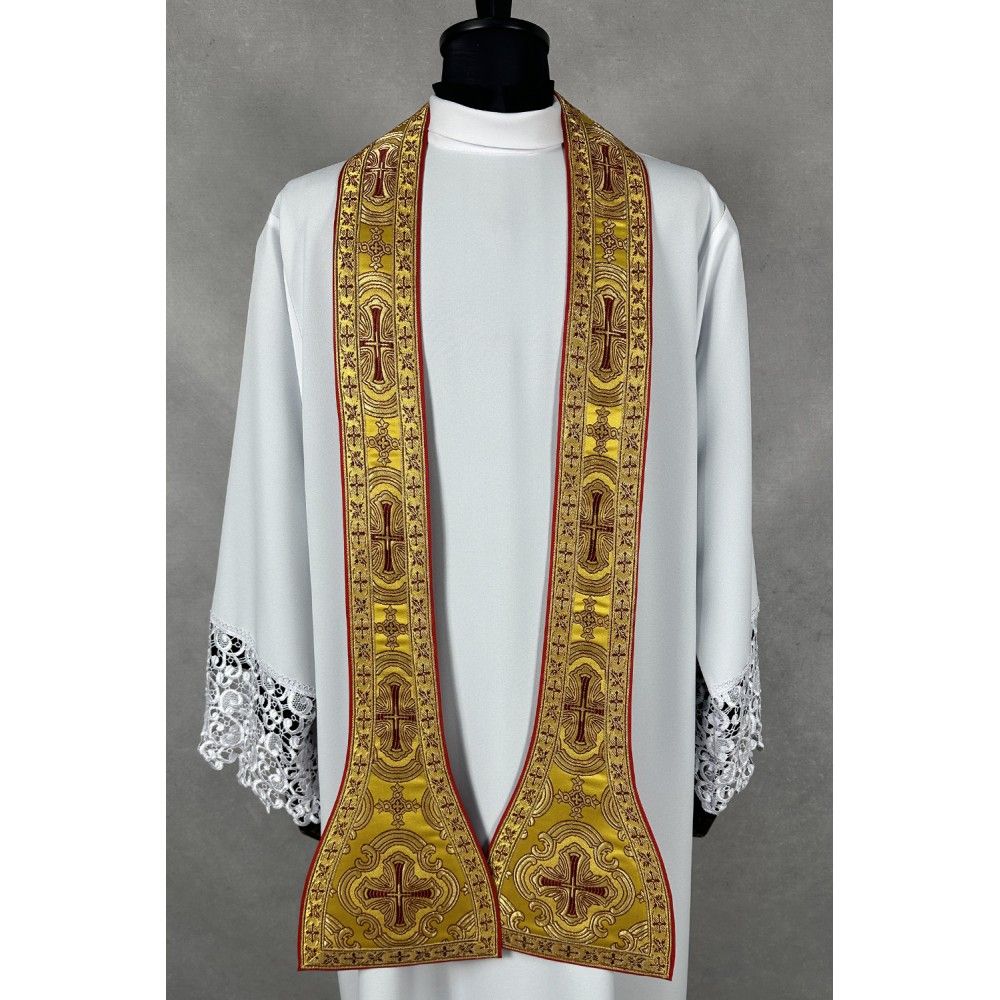 Ornat rzymski + Stuła, Manipularz, Bursa i Welon na kielich (27K) - ORNATY WIELKANOCNE - zdjęcie 8 - Ornat rzymski + Stuła, Manipularz, Bursa i Welon na kielich (27K)