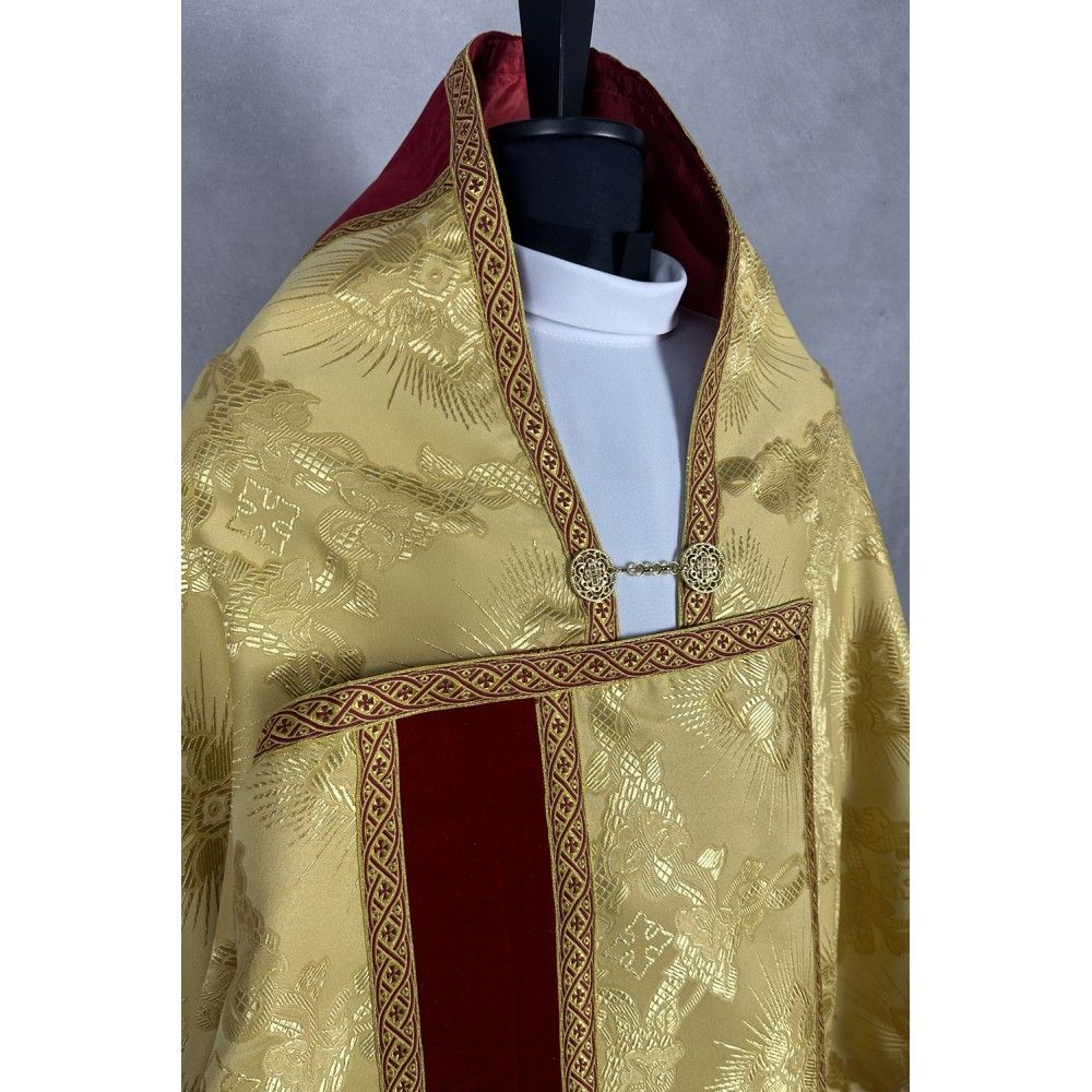 Welon liturgiczny, złoty, tkanina żakard (28K) - WELONY - zdjęcie 4 - Welon liturgiczny, złoty, tkanina żakard (28K)