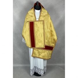 Welon liturgiczny, złoty, tkanina żakard (28K) - WELONY - zdjęcie 3 - Welon liturgiczny, złoty, tkanina żakard (28K)