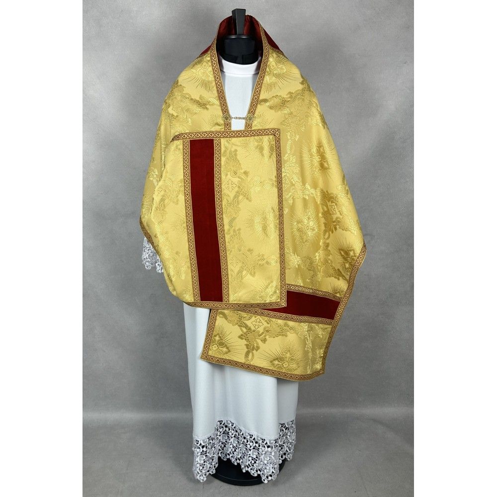 Welon liturgiczny, złoty, tkanina żakard (28K) - WELONY - zdjęcie 3 - Welon liturgiczny, złoty, tkanina żakard (28K)