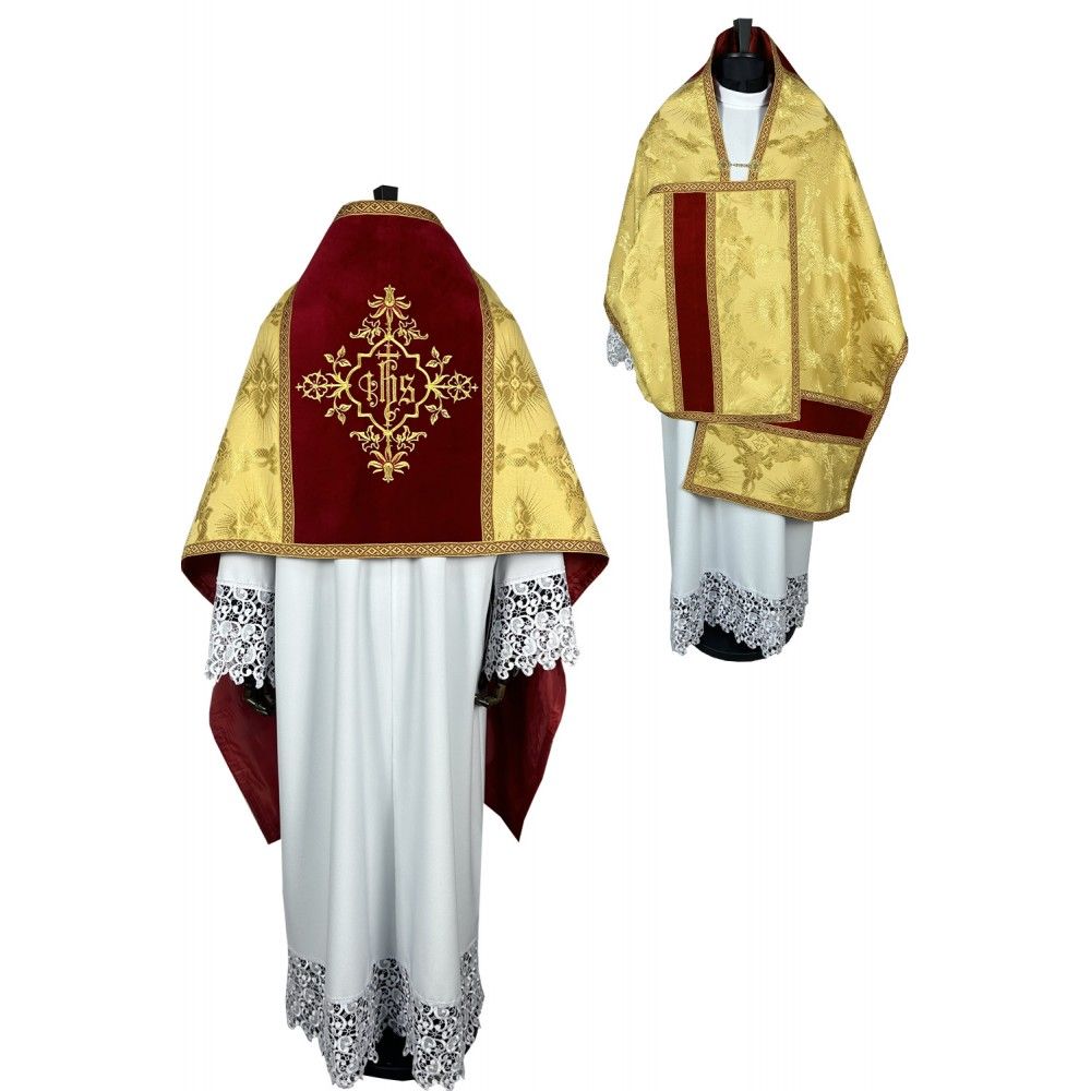 Welon liturgiczny, złoty, tkanina żakard (28K) - WELONY - Nowość