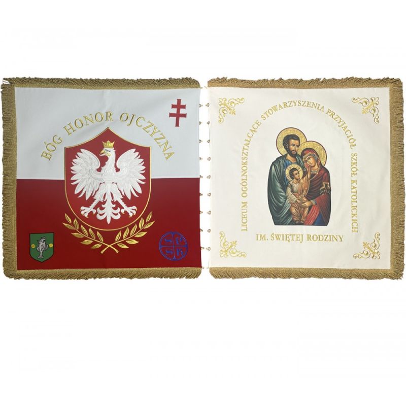 Sztandar haftowany (34K) - CHORĄGWIE, SZTANDARY - Sztandar haftowany (34K)