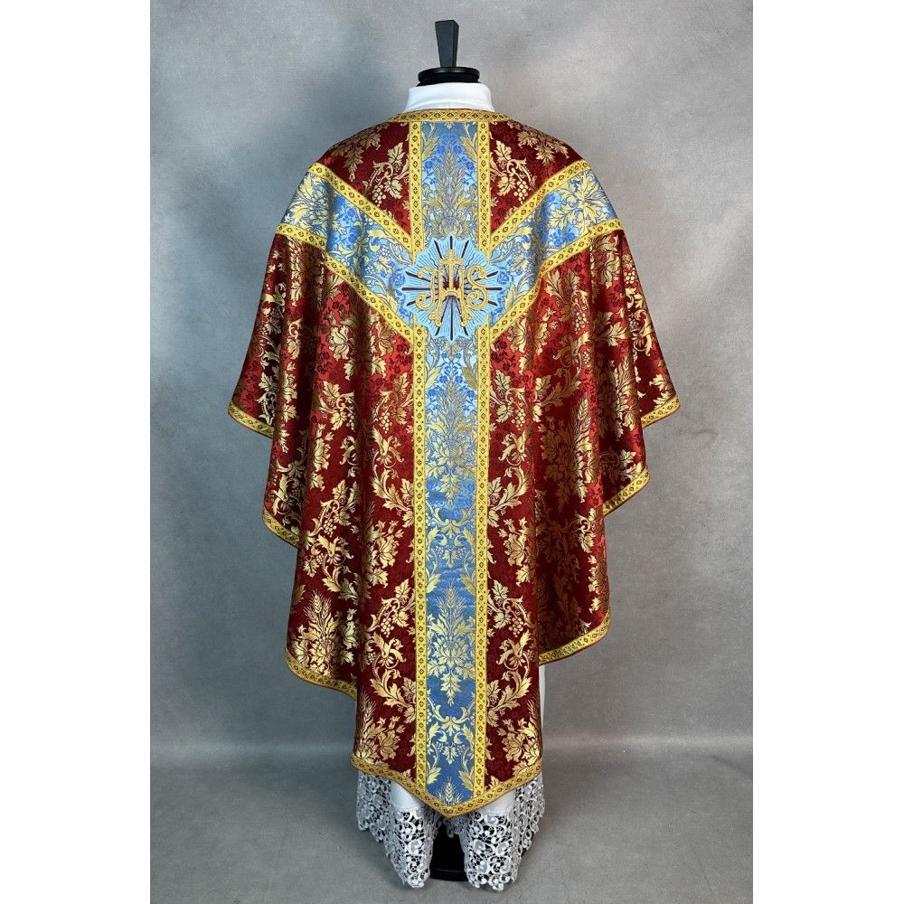 Ornat semi gotycki + stuła, bursa, manipularz, welon na kielich (37K) - Ornaty Semi Gotyckie - zdjęcie 2 - Ornat semi gotycki + stuła, bursa, manipularz, welon na kielich (37K)