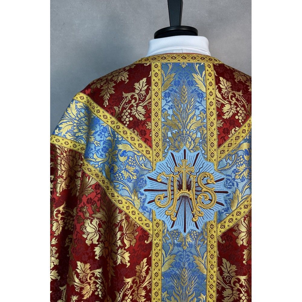 Ornat semi gotycki + stuła, bursa, manipularz, welon na kielich (37K) - Ornaty Semi Gotyckie - zdjęcie 3 - Ornat semi gotycki + stuła, bursa, manipularz, welon na kielich (37K)