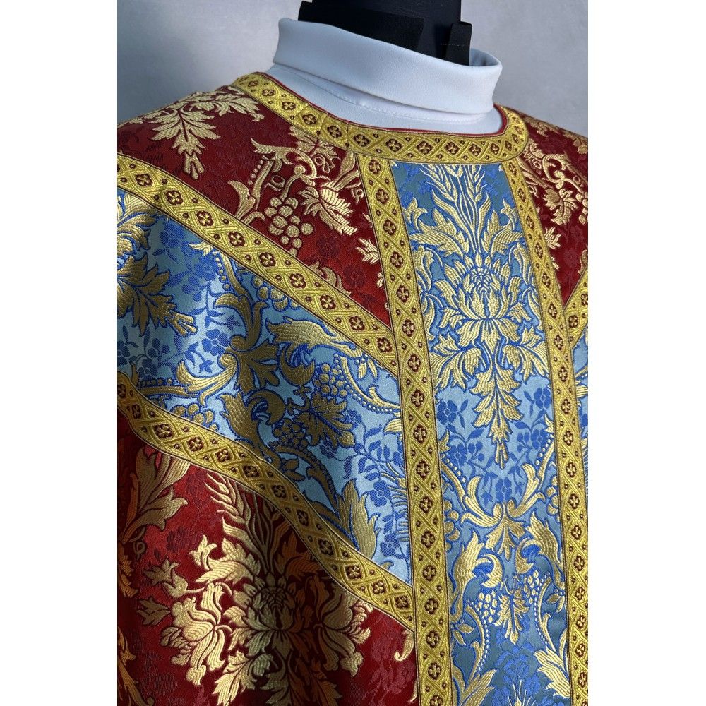 Ornat semi gotycki + stuła, bursa, manipularz, welon na kielich (37K) - Ornaty Semi Gotyckie - zdjęcie 4 - Ornat semi gotycki + stuła, bursa, manipularz, welon na kielich (37K)