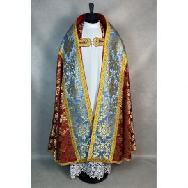 Kapa rzymska haftowana + stuła (38K) - KAPY LITURGICZNE - zdjęcie 2 - Kapa rzymska haftowana + stuła (38K)