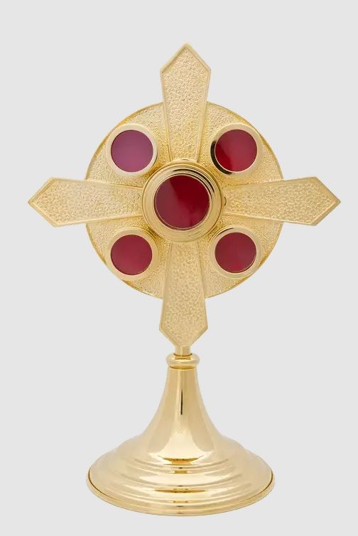 Relikwiarz na pięć relikwii, wysokość 32 cm (28) - RELIKWIARZE - Nowość