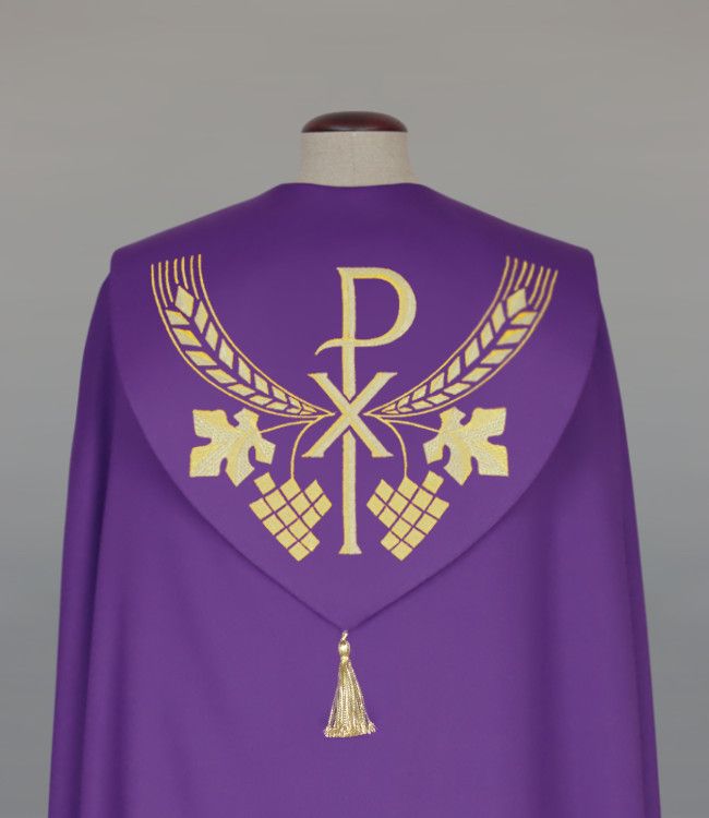 Kapa haftowana, fioletowa (96) - KAPY NA WIELKI POST - zdjęcie 2 - Kapa haftowana, fioletowa (96)