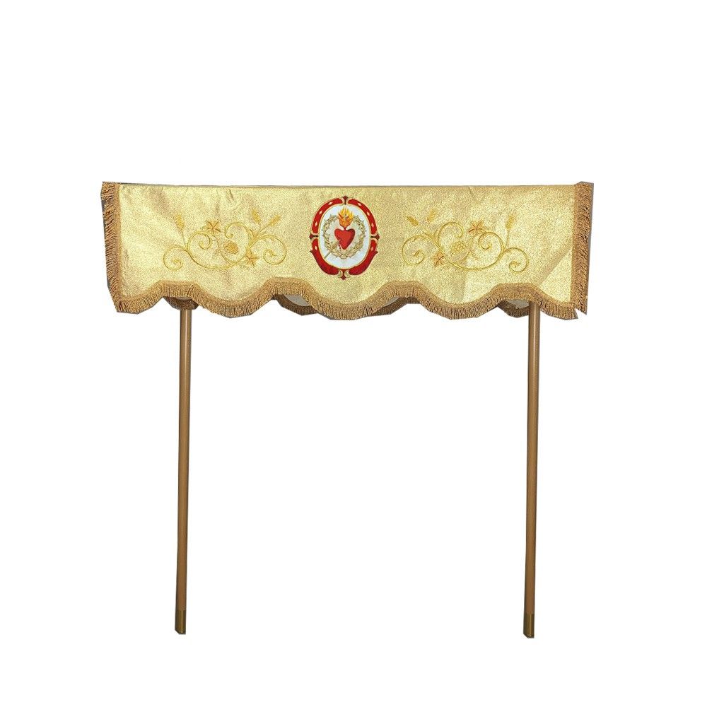 Baldachim haftowany na 2 drzewce (3K) - Baldachimy haftowane - Nowość