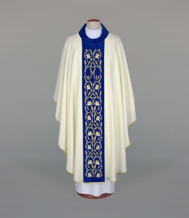 Ornat haftowany z motywem maryjnym (A9) - Ornaty Maryjne - Nowość