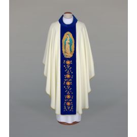 Ornat haftowany z wizerunkiem Matki Boskiej z Guadalupe (A28) - Ornaty Maryjne