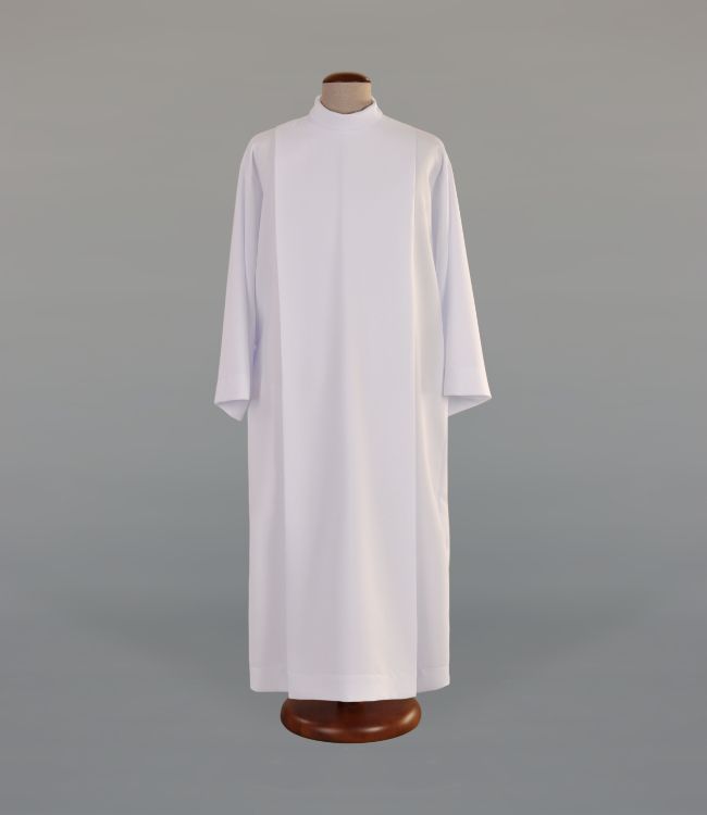 Alba kapłańska, krój rzymski- 3 tkaniny do wyboru (A40) - KOMŻE I ALBY  KAPŁAŃSKIE - Nowość