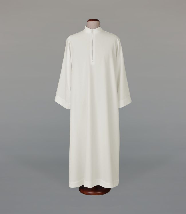 Alba kapłańska ecru o splocie tropiku- 2 tkaniny do wyboru (A44) - KOMŻE I ALBY  KAPŁAŃSKIE - Nowość