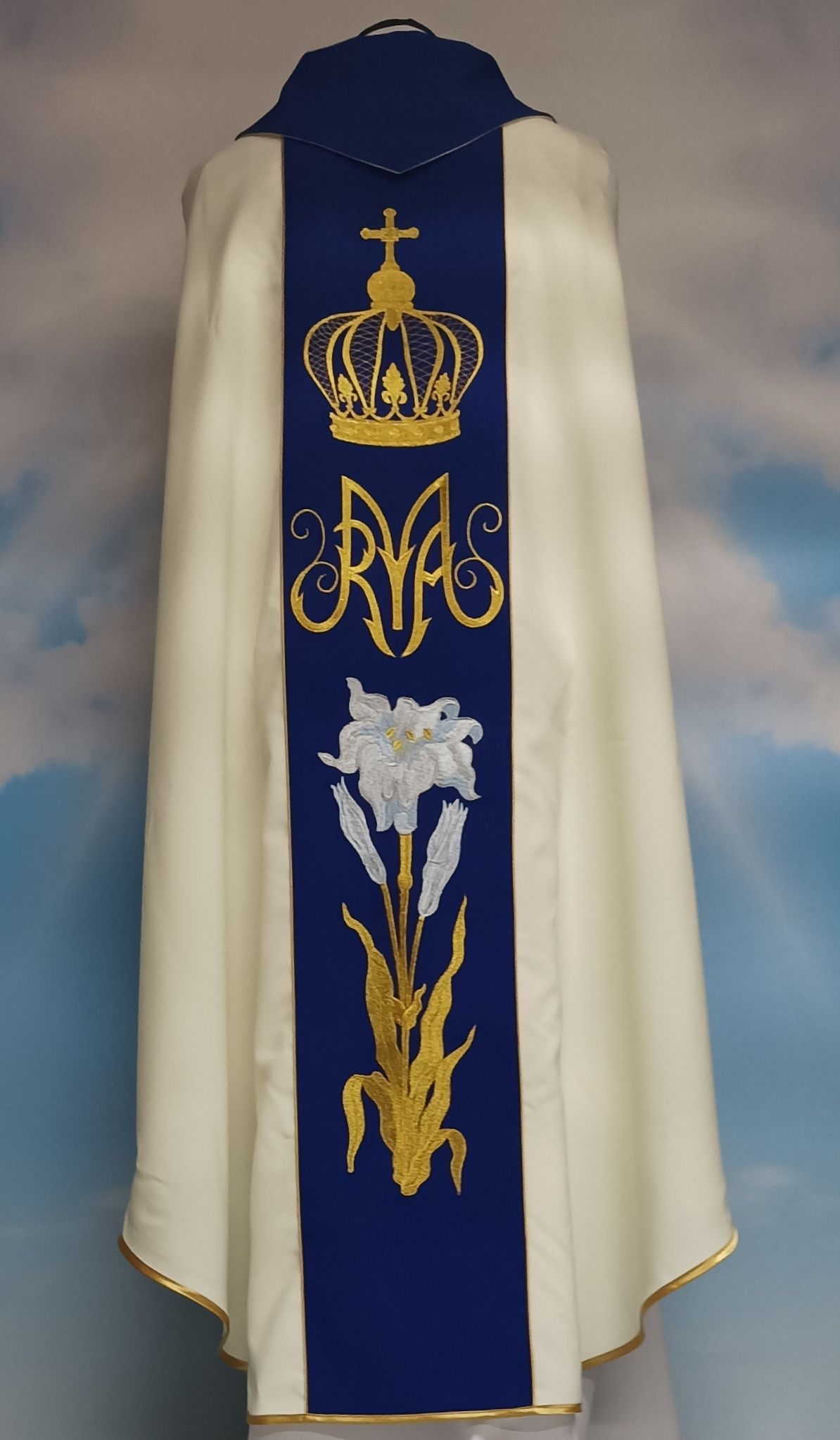 Ornat maryjny Matka Boża Fatimska (M-15) - Ornaty Maryjne - zdjęcie 3 - Ornat maryjny Matka Boża Fatimska (M-15)