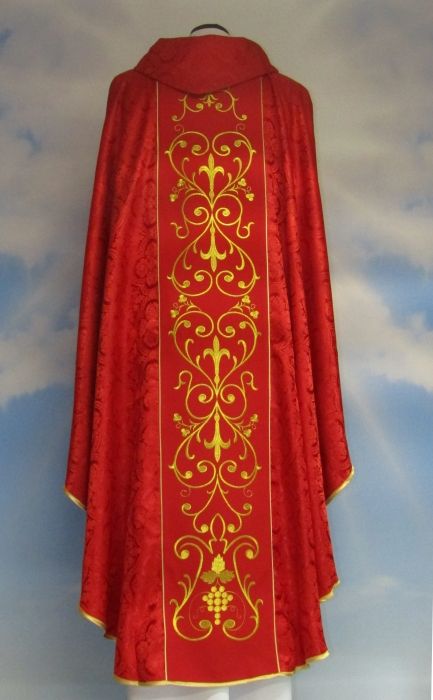 Ornat z wizerunkiem Św. Wawrzyniec - Ornaty z wizerunkiem świętych - zdjęcie 4 - Ornat z wizerunkiem Św. Wawrzyniec