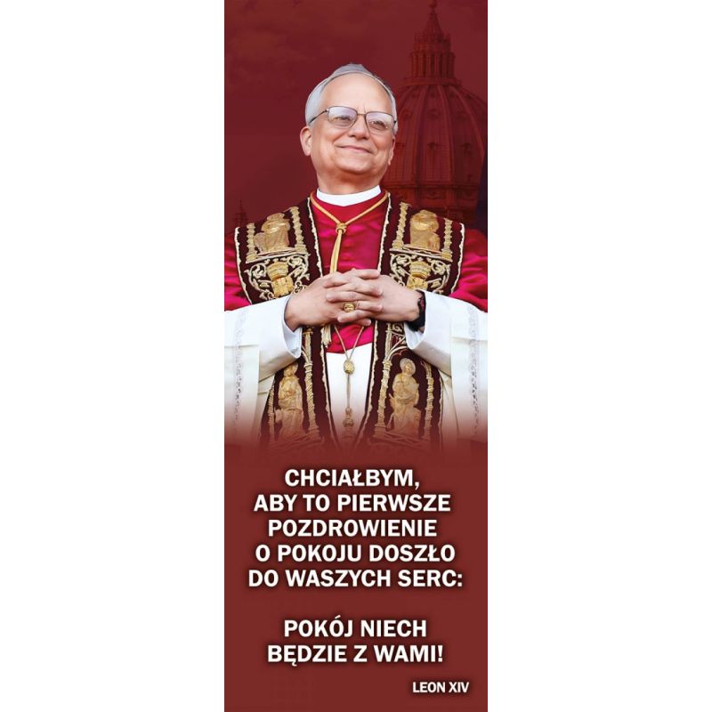 Baner – Papież Leon XIV - BANERY - Baner – Papież Leon XIV