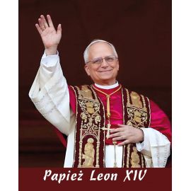 Papież Leon XIV - Obraz 20 x 25 cm - nowy papież, Ojciec Święty Prevost - OBRAZY RELIGIJNE