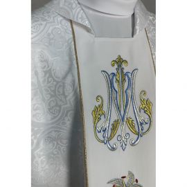 Ornat gotycki haftowany, motyw maryjny (19K) - Ornaty Maryjne - zdjęcie 3 - Ornat gotycki haftowany, motyw maryjny (19K)