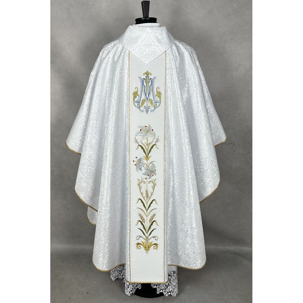 Ornat gotycki haftowany, motyw maryjny (19K) - Ornaty Maryjne - zdjęcie 4 - Ornat gotycki haftowany, motyw maryjny (19K)