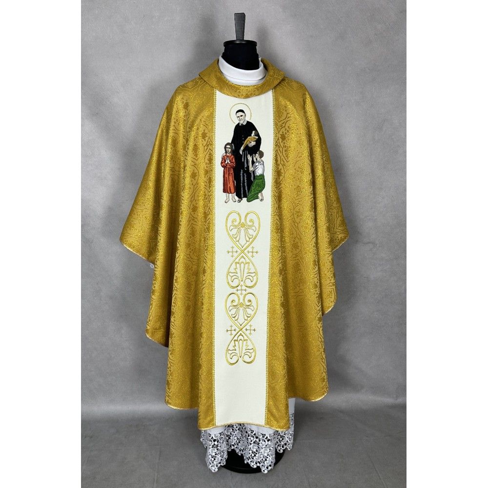 Ornat gotycki haftowany Wincenty A. Paulo (21K) - Ornaty złote/srebrne - zdjęcie 2 - Ornat gotycki haftowany Wincenty A. Paulo (21K)