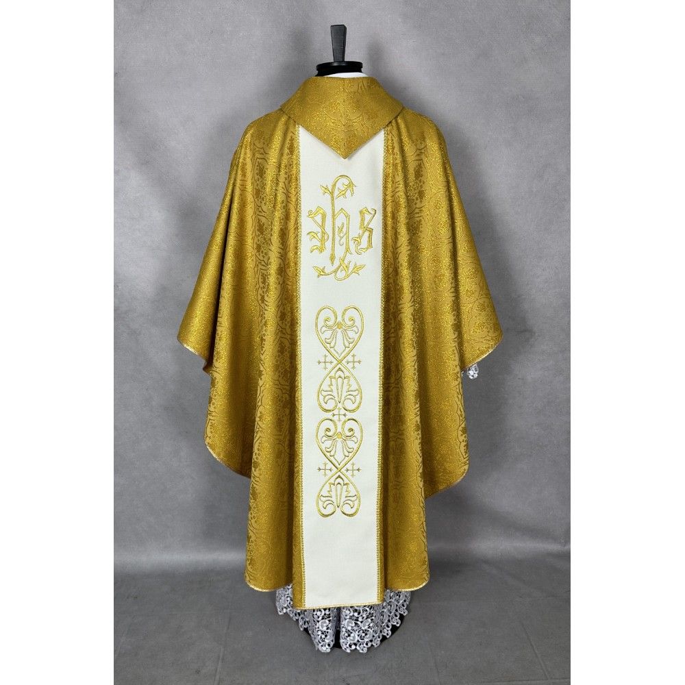 Ornat gotycki haftowany Wincenty A. Paulo (21K) - Ornaty złote/srebrne - zdjęcie 5 - Ornat gotycki haftowany Wincenty A. Paulo (21K)