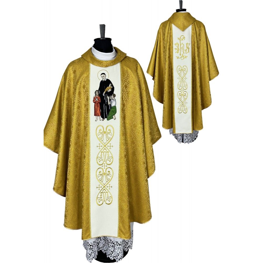 Ornat gotycki haftowany Wincenty A. Paulo (21K) - Ornaty złote/srebrne - Nowość