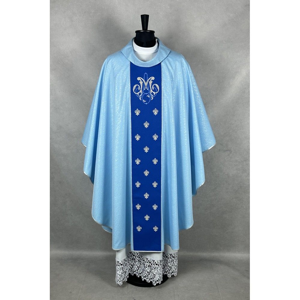 Ornat gotycki haftowany, motyw maryjny (24K) - Ornaty Maryjne - zdjęcie 2 - Ornat gotycki haftowany, motyw maryjny (24K)