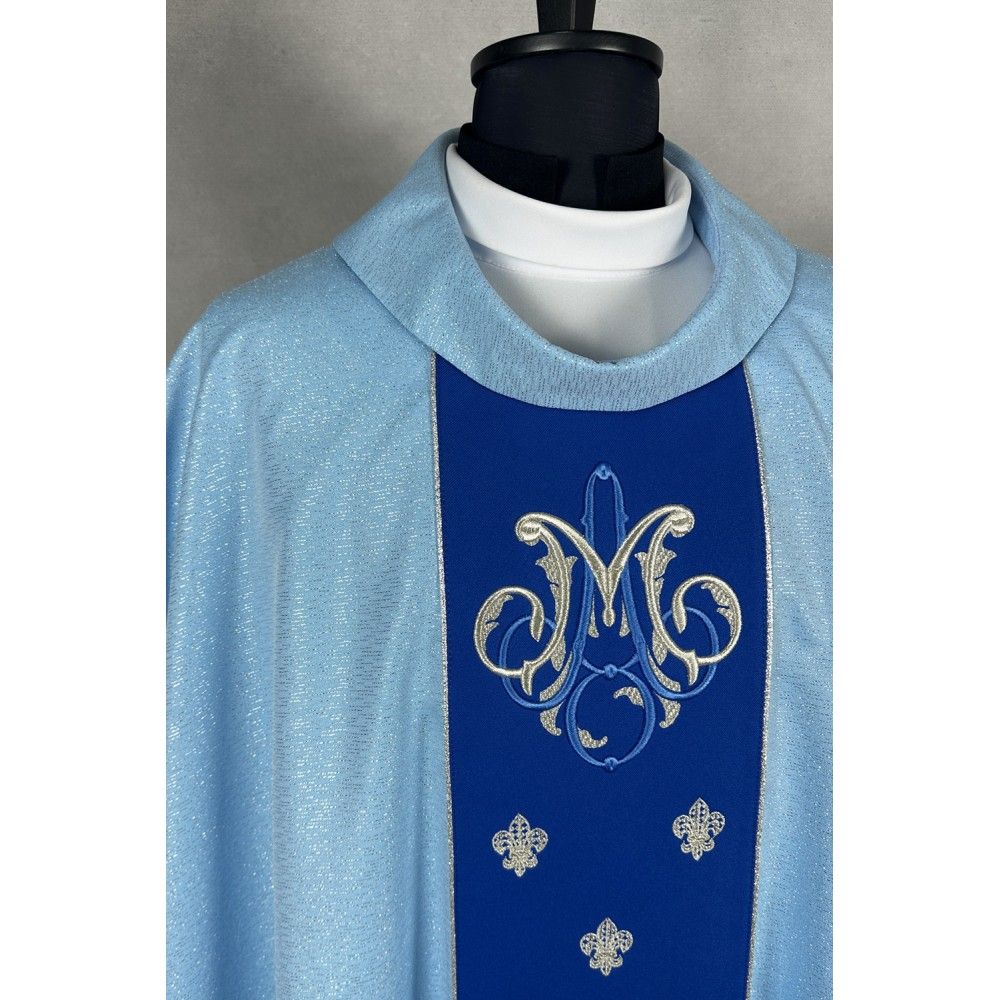 Ornat gotycki haftowany, motyw maryjny (24K) - Ornaty Maryjne - zdjęcie 3 - Ornat gotycki haftowany, motyw maryjny (24K)