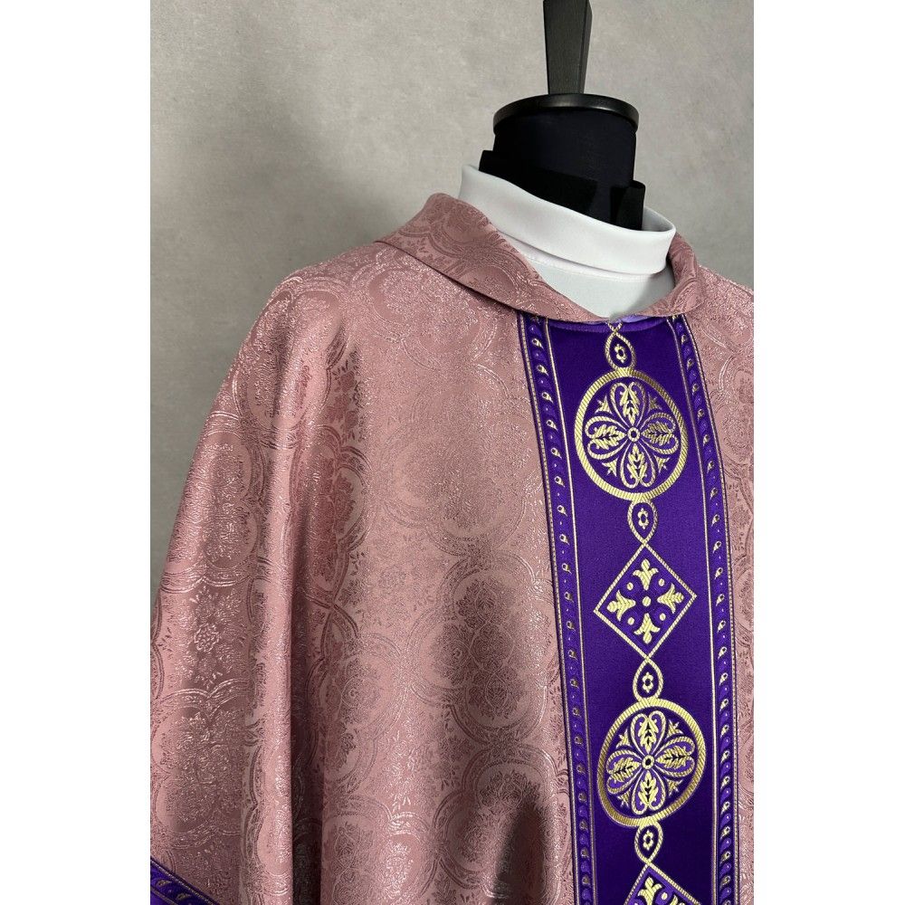 Ornat gotycki fioletowo - różowy (26K) - ORNATY NA WIELKI POST - zdjęcie 2 - Ornat gotycki fioletowo - różowy (26K)