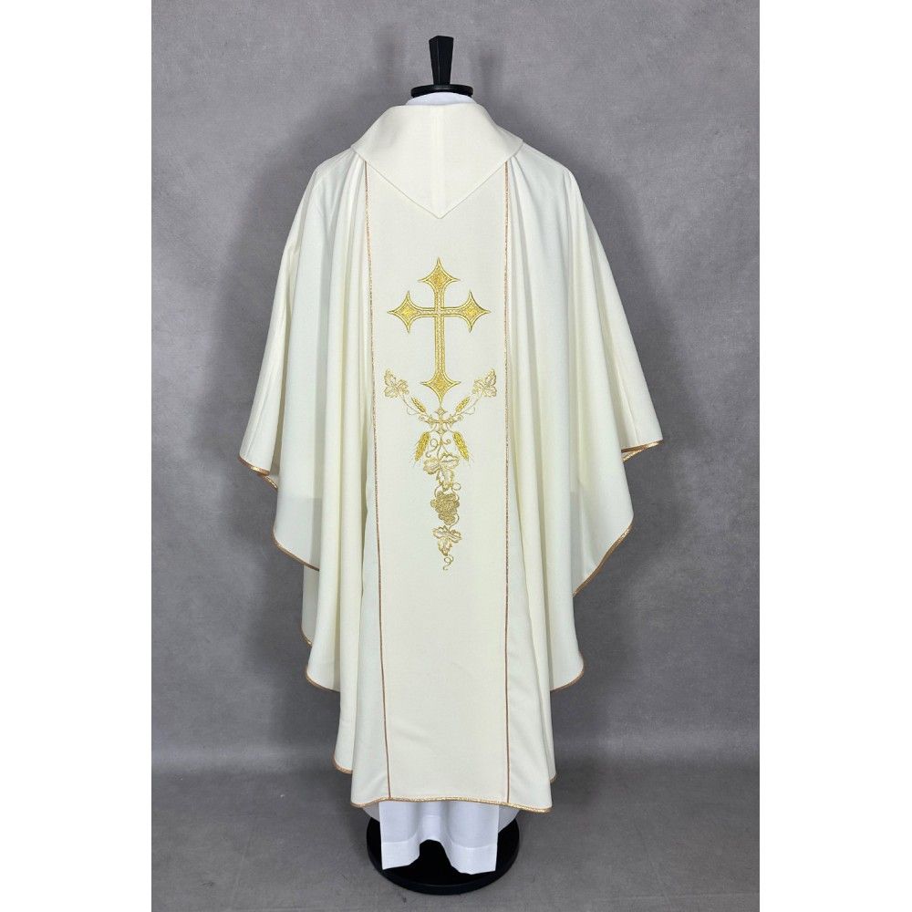 Ornat gotycki nadruk Święta Anna i Joachim (53K) - Ornaty z wizerunkiem świętych - zdjęcie 4 - Ornat gotycki nadruk Święta Anna i Joachim (53K)