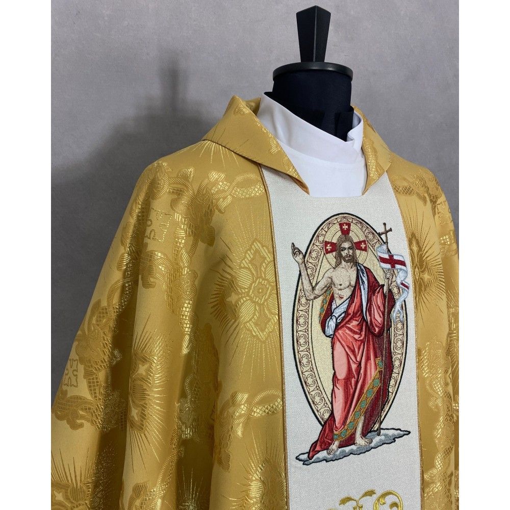 Ornat Gotycki wielkanocny Chrystus zmartwychwstały (64K) - ORNATY WIELKANOCNE - zdjęcie 4 - Ornat Gotycki wielkanocny Chrystus zmartwychwstały (64K)