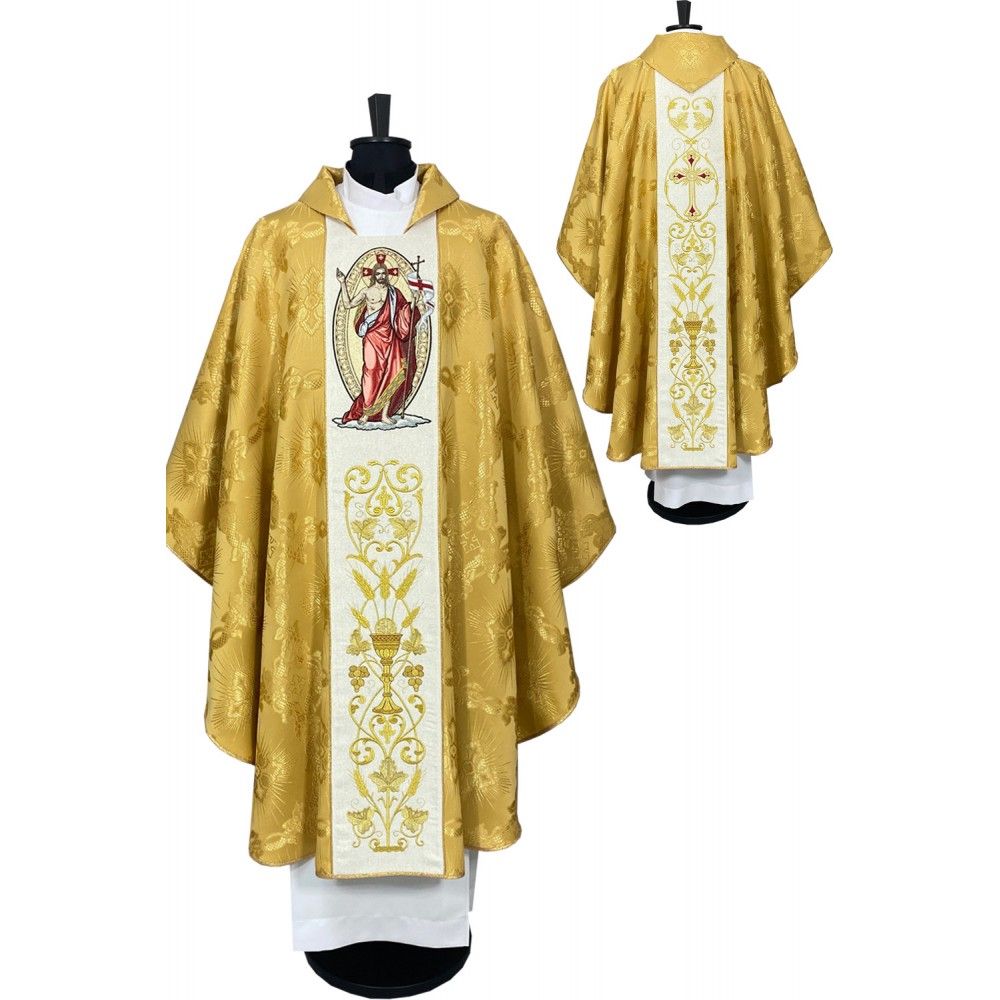 Ornat Gotycki wielkanocny Chrystus zmartwychwstały (64K) - ORNATY WIELKANOCNE - Nowość