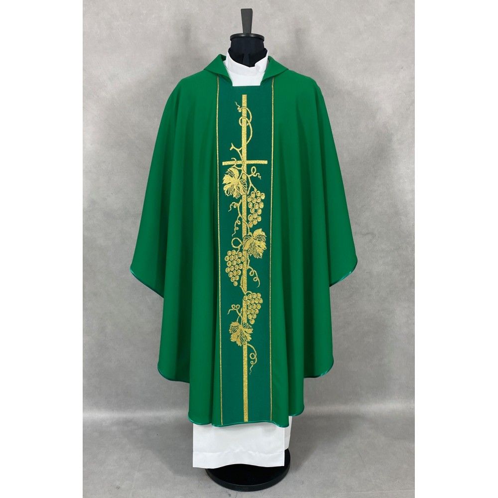 Ornat gotycki zielony, pasy tkane (71K) - Home - Nowość