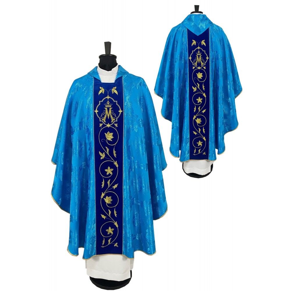 Ornat gotycki haftowany, motyw maryjny (81K) - Ornaty Maryjne - Nowość