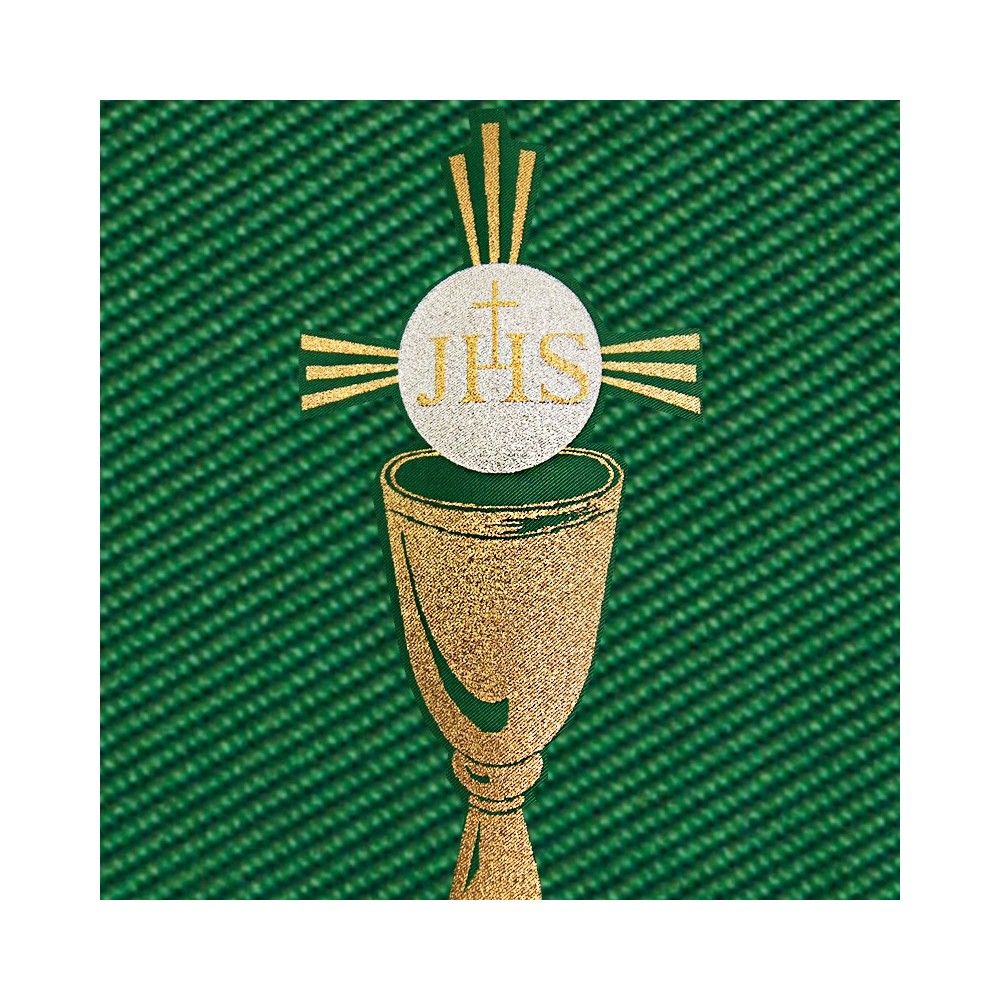 Ornat gotycki zielony, pas tkany (104K) - Ornaty zielone - zdjęcie 2 - Ornat gotycki zielony, pas tkany (104K)