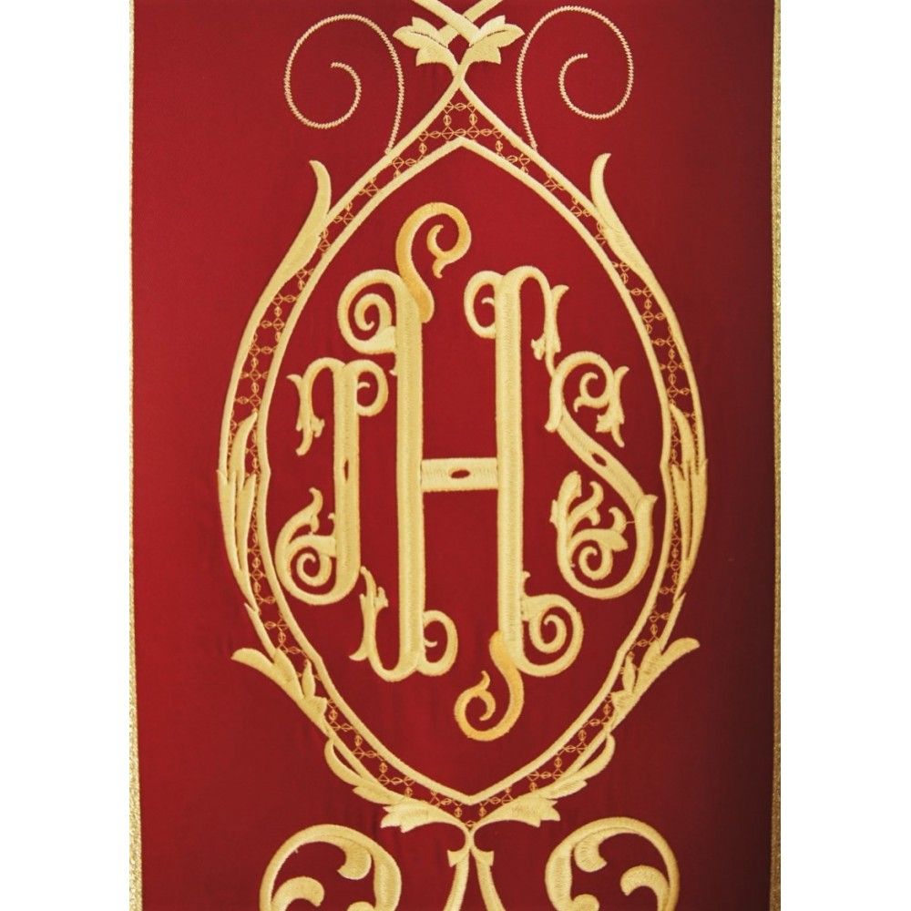 Ornat gotycki złoty, haftowany IHS (113K) - Ornaty złote/srebrne - zdjęcie 3 - Ornat gotycki złoty, haftowany IHS (113K)