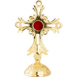 Relikwiarz mosiężny, pozłacany - 17 cm (35) - RELIKWIARZE - zdjęcie 2 - Relikwiarz mosiężny, pozłacany - 17 cm (35)