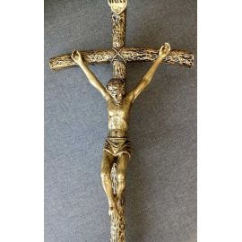 Krzyż procesyjny ze stojakiem  200/30/28 cm. - KRZYŻE OŁTARZOWE, PROCESYJNE - zdjęcie 3 - Krzyż procesyjny ze stojakiem  200/30/28 cm.