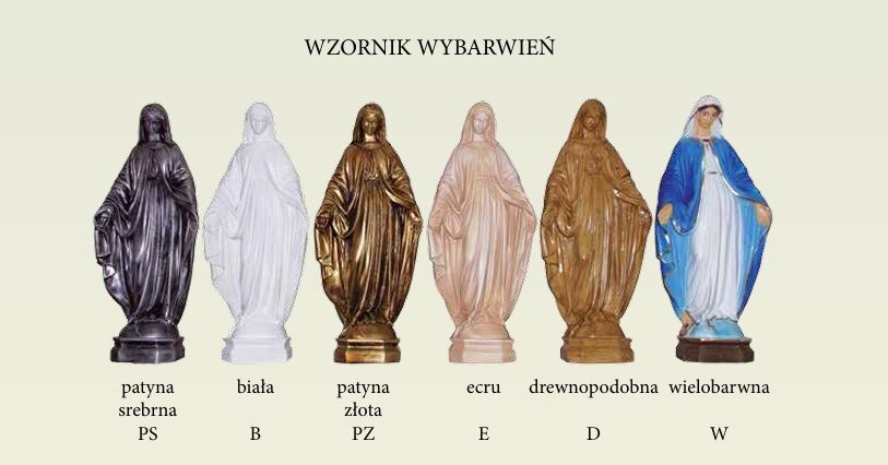 Matka Boża Fatimska 43 cm. - Figury maryjne - zdjęcie 2 - Matka Boża Fatimska 43 cm.