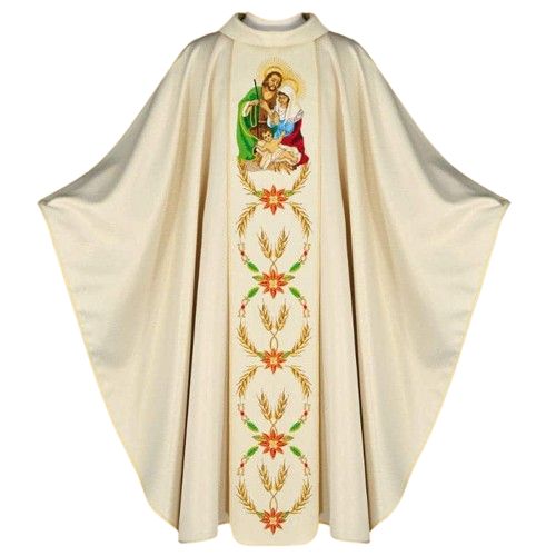 Ornat haftowany Boże Narodzenie (5U) - Ornaty z wizerunkiem świętych - Nowość