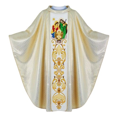 Ornat haftowany Boże Narodzenie (6U) - Ornaty z wizerunkiem świętych - Nowość