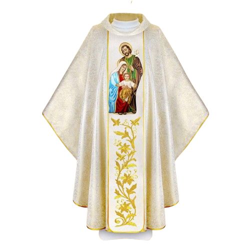 Ornat haftowany Boże Narodzenie (7U) - Ornaty z wizerunkiem świętych - zdjęcie 2 - Ornat haftowany Boże Narodzenie (7U)