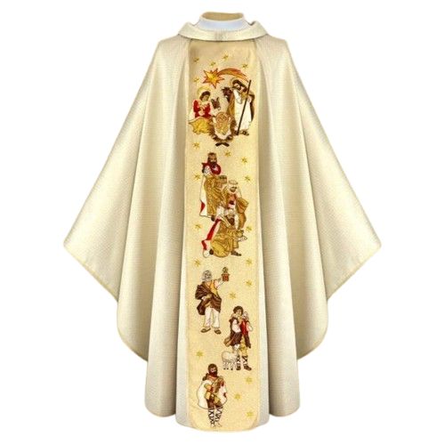 Ornat haftowany Boże Narodzenie (8U) - Ornaty z wizerunkiem świętych - Nowość