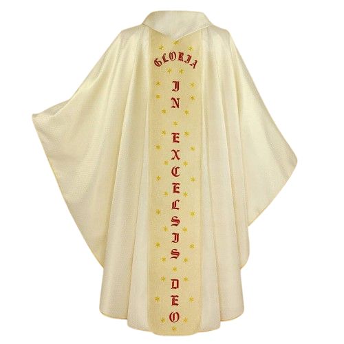 Ornat haftowany Boże Narodzenie (9U) - Ornaty z wizerunkiem świętych - zdjęcie 2 - Ornat haftowany Boże Narodzenie (9U)