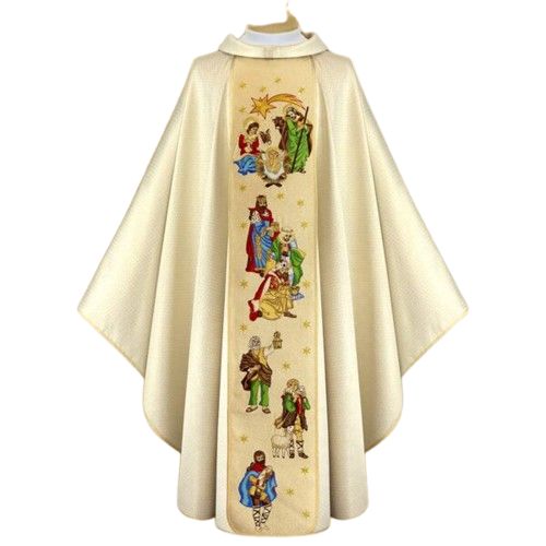 Ornat haftowany Boże Narodzenie (9U) - Ornaty z wizerunkiem świętych - Nowość