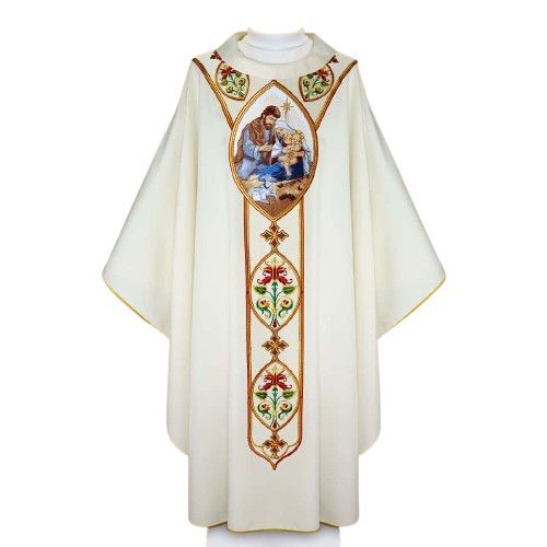 Ornat haftowany Boże Narodzenie (10U) - Ornaty z wizerunkiem świętych - Nowość