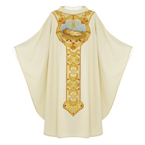 Ornat haftowany Boże Narodzenie (11U) - Ornaty z wizerunkiem świętych - Nowość