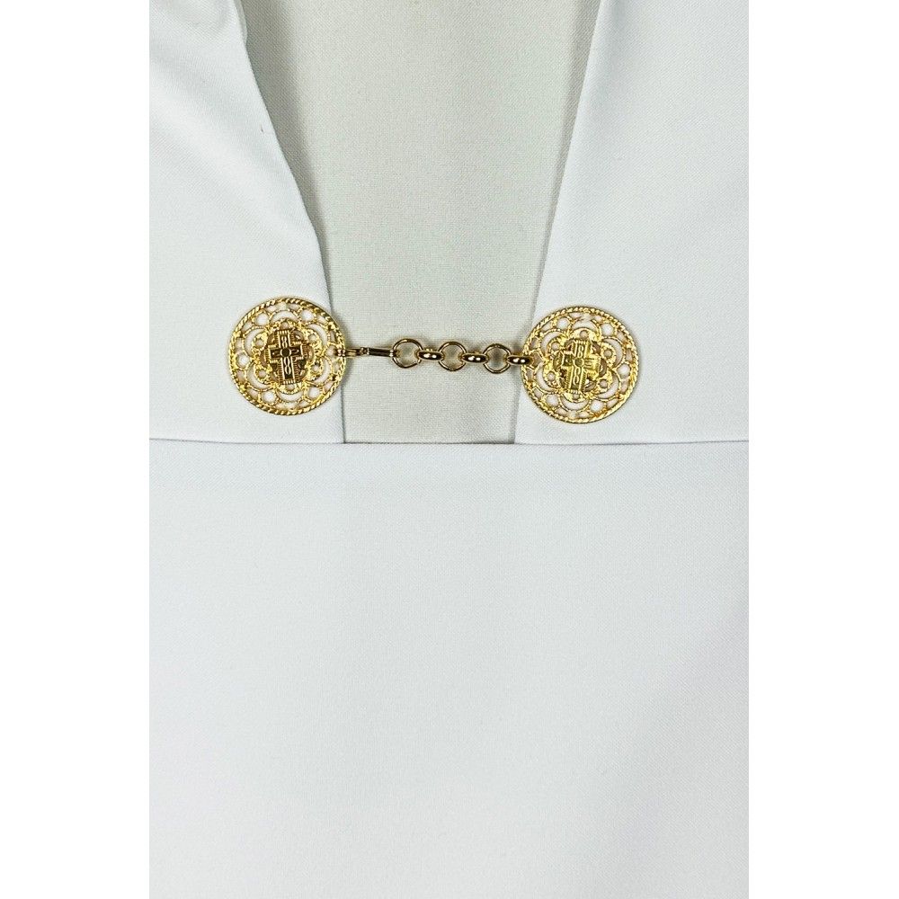 Vimpa z herbem-  welon noszony przez ministrantów, haftowany - WELONY - zdjęcie 4 - Vimpa z herbem-  welon noszony przez ministrantów, haftowany